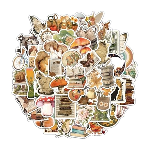 50 Stück Vintage-Märchen-Tier-Aufkleber, ästhetische Schmetterlings-Aufkleber für Heimwerker, Helm, Gitarre, Handy, Laptop, Gepäck-Aufkleber 50 Stück Vintage-Märchen-Tier-Aufkleber, ästhetische Schmetterlings-Aufkleber für Heimwerker, Helm, Gitarre, Handy, Laptop, Gepäck-Aufkleber von Xailry