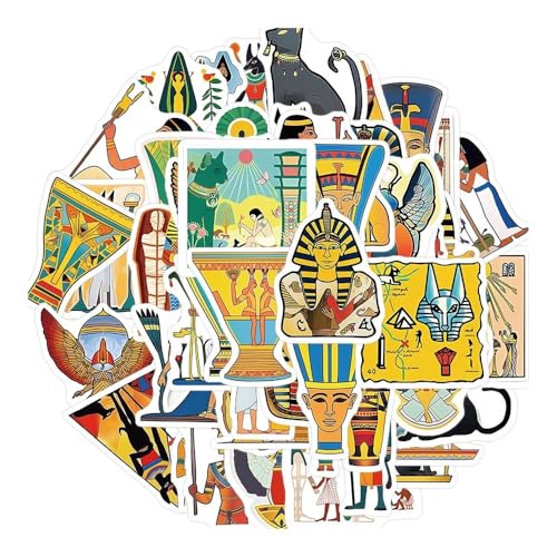 50 Stück coole alte Ägypten Pharao Pyramide wasserdichte Aufkleber Kunst Aufkleber Laptop Koffer Auto Telefon Dekoration Aufkleber Spielzeug 50 Stück coole alte Ägypten Pharao Pyramide wasserdichte Aufkleber Kunst Aufkleber Laptop Koffer Auto Telefon Dekoration Aufkleber Spielzeug von Xailry