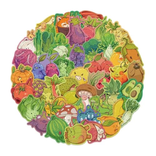 50 Stück niedliche Obsttier-Aufkleber, Gemüse, DIY-Aufkleber, Scrapbooking, Handy, Gepäck, Skateboard, wasserdichte Aufkleber 50 Stück niedliche Obsttier-Aufkleber, Gemüse, DIY-Aufkleber, Scrapbooking, Handy, Gepäck, Skateboard, wasserdichte Aufkleber von Xailry