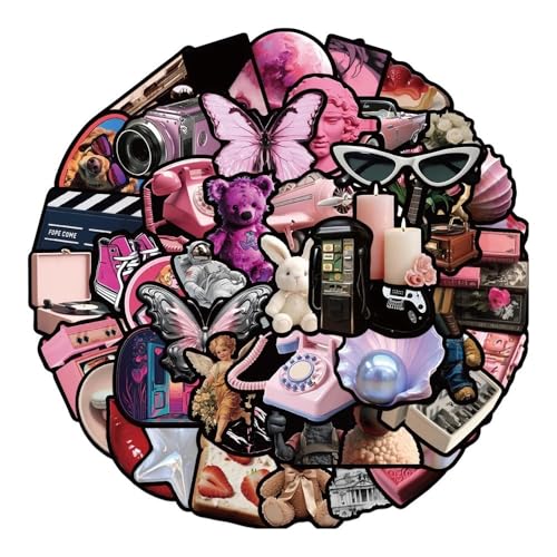 50 Stück rosa Mädchen koreanische Aufkleber Y2k DIY Aufkleber Scrapbooking Handy Gepäck Skateboard wasserdichte Aufkleber 50 Stück rosa Mädchen koreanische Aufkleber Y2k DIY Aufkleber Scrapbooking Handy Gepäck Skateboard wasserdichte Aufkleber von Xailry