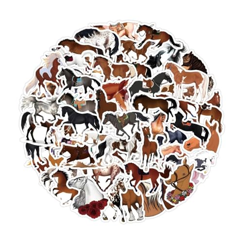50 x Pferdeaufkleber, feines Pferd, DIY-Aufkleber, Scrapbooking, Handy, Gepäck, Skateboard, wasserdichte Aufkleber 50 x Pferdeaufkleber, feines Pferd, DIY-Aufkleber, Scrapbooking, Handy, Gepäck, Skateboard, wasserdichte Aufkleber von Xailry