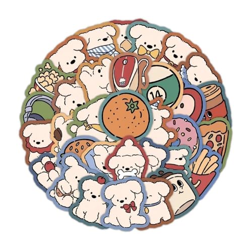 50 x niedliche Cartoon-Hunde-Aufkleber, lustiger Welpe, DIY-Aufkleber, Scrapbooking, Handy, Gepäck, Skateboard, wasserdichte Aufkleber 50 x niedliche Cartoon-Hunde-Aufkleber, lustiger Welpe, DIY-Aufkleber, Scrapbooking, Handy, Gepäck, Skateboard, wasserdichte Aufkleber von Xailry