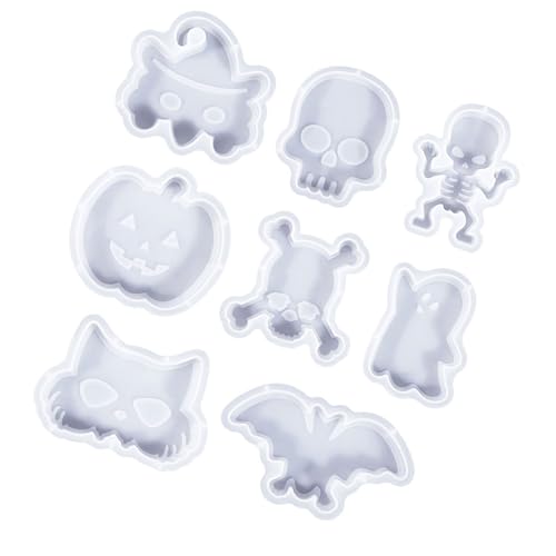 6/8pcs Weihnachten Thema Silikonkerzenformen Für Epoxidharz Halloween Punpkins Skelenton Schädel Silikonformen Formen 6/8pcs Weihnachten Thema Silikonkerzenformen Für Epoxidharz Halloween Punpkins Skelenton Schädel Silikonformen Formen von Xanorrg