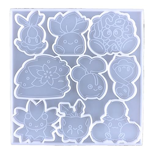 Baby Cartoontiere Telefon Grip Silikonform Mobiltelefon Rückenaufkleber Harzform Für Home Decorations Tiere Formen Für Epoxidharz von Xanorrg