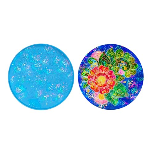 Blumenwandverzierungen Schimmel Silikon Handwerksform Für Runde Blumendekoration Für Den Heimisch Hängen von Xanorrg