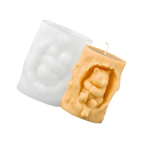 Cartoon Kerzenformen Guss Epoxidharz Schöne Bären Silikonformen Pflaster Oramentguss Schöne Bären Kerze Silicon Schimmelpilze Handwerk Lieferungen von Xanorrg