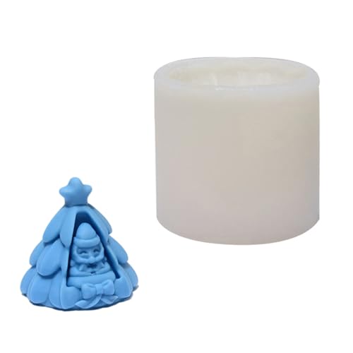 Flexibler Silikonform Handgefertigt Duftende Kerzenform Weihnachtsbaum Aromatherapys Schmuck Wohndekoration Schimmel Schimmel Einfache Demold Silikon von Xanorrg