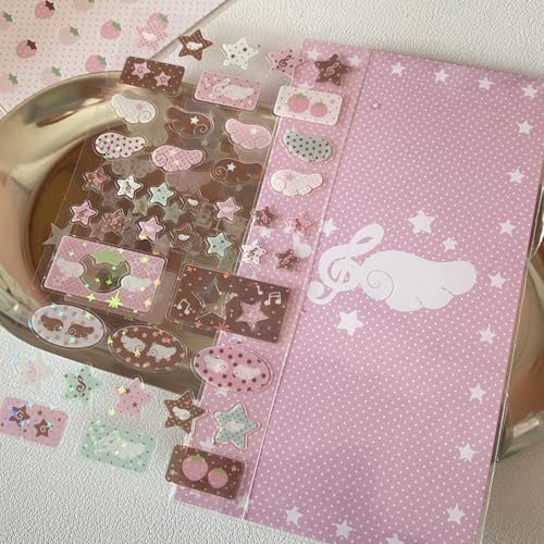 Glitzernder Aufkleber Musik Note Strawberry Star Adhäsive Dekoration Für Scrapbooking Journal Phone Case Handy Case Aufkleber Glitzernder Aufkleber Musik Note Strawberry Star Adhäsive Dekoration Für Scrapbooking Journal Phone Case Handy Case Aufkleber von Xanorrg
