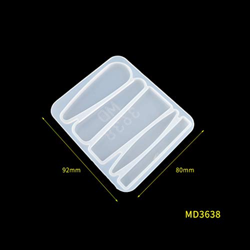 Handgefertigte Barrettes Silikon Epoxidharzformen Haarstift Acrylform Haarclipform Schmuckstücke Making Werkzeuge Epoxidharz Handwerksform Form von Xanorrg
