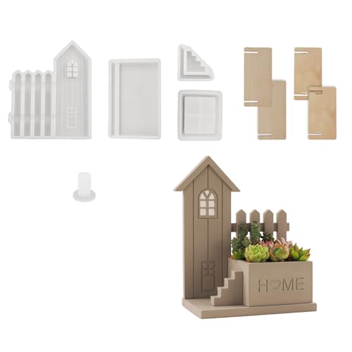 Haus Kerzenhalter Harzformen Sukkulenten Pflanzgefäß Silikonformen Für Hausdekoration Epoxidharz Zementtonformhandwerkskunst Haus Kerzenhalter Harzformen Sukkulenten Pflanzgefäß Silikonformen Für Hausdekoration Epoxidharz Zementtonformhandwerkskunst von Xanorrg