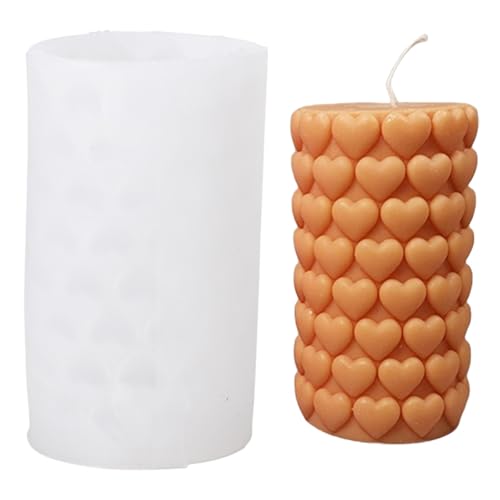 Herz Geschnitztes Zylinder Silikonkerzenform Seife Für Epoxidharz Kerzenseife Machen Home Dekoration Hochzeitsdekoration Herz Geschnitztes Zylinder Silikonkerzenform Seife Für Epoxidharz Kerzenseife Machen Home Dekoration Hochzeitsdekoration von Xanorrg