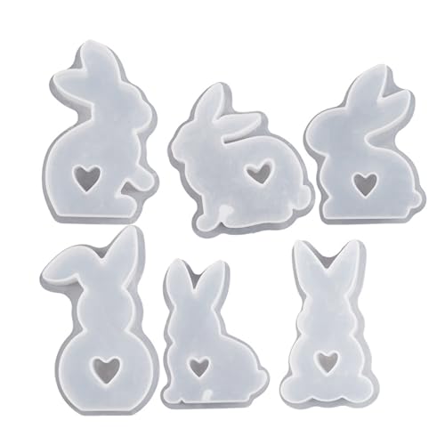 Love Kaninchenkerze Silikon Schimmel Gips Gips Duft Machen Werkzeug Desktop Ornament Exploy Guss Kaninchenform Schimmel von Xanorrg