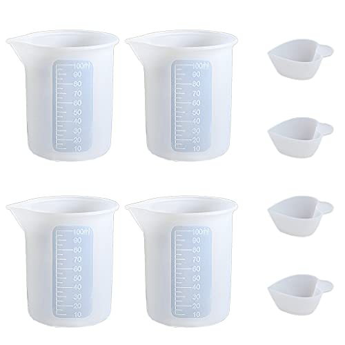 Nicht Stick Silikon Tasse Wiederverwendbarer Mischbecher Mit Skala Harzklebwerkzeugen Set UV Epoxy Schmuck Casting Kit UV Epoxy Schmuck Casting Kit von Xanorrg