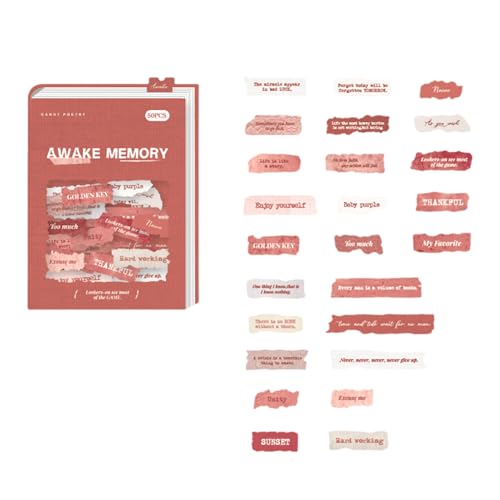 Packung Von 50 Dekorativem Papieraufkleber Für Kreative Und Journal Decoration English Letter For Projects Scrapbooking Packung Von 50 Dekorativem Papieraufkleber Für Kreative Und Journal Decoration English Letter For Projects Scrapbooking von Xanorrg