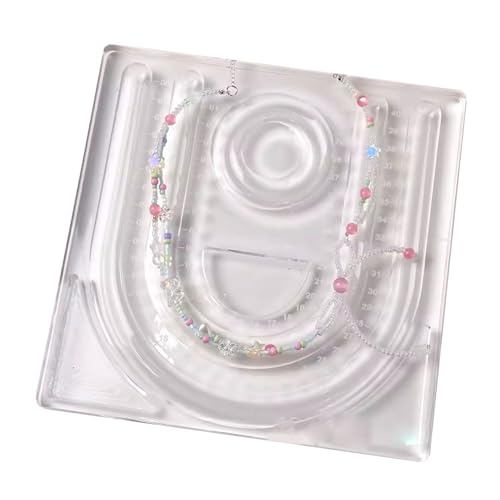 Professionelle Perlenplattform Halskette Designs Mat Acryl Schmucktablett Mit Kreisförmigen Und Geraden Grooves Acryl Perlenmatte von Xanorrg