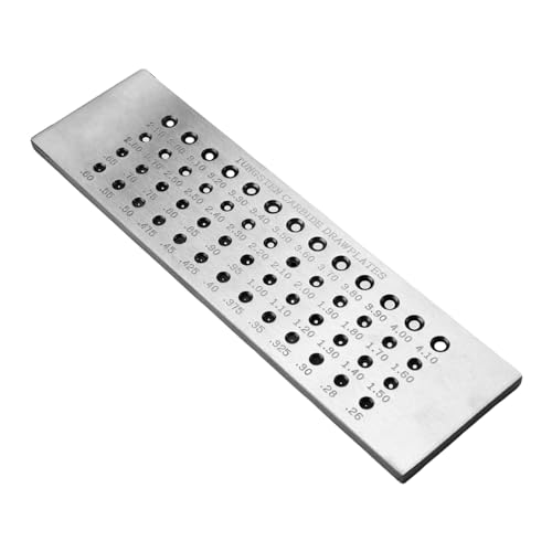 Schmuck Draht Zeichnungswerkzeug Stahl Stahlplatte Ziehplatte Stahl Texturformung Geeignet Für Handwerksmänner Crafting Draht von Xanorrg