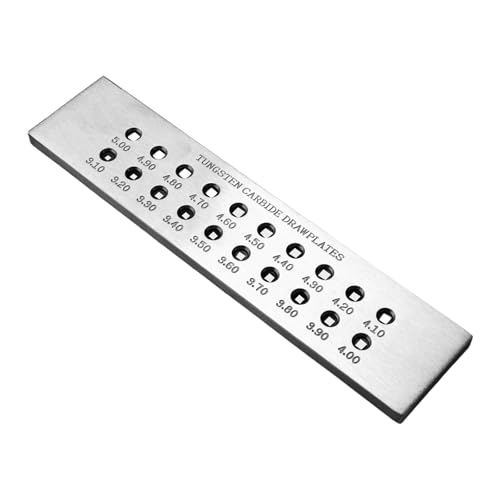 Schmuck Draht Zeichnungswerkzeug Stahl Stahlplatte Ziehplatte Stahl Texturformung Geeignet Für Handwerksmänner Crafting Draht von Xanorrg