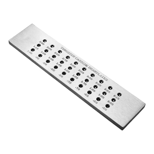 Schmuck Draht Zeichnungswerkzeug Stahl Stahlplatte Ziehplatte Stahl Texturformung Geeignet Für Handwerksmänner Crafting Draht von Xanorrg