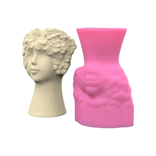 Silikonblütenvase Formen Saftige Pflanzerformen Künstlerische Menschliche Figur Form Blumenartikelformen Für Handherstellung Figur Saftiger Pflanzgefäßform von Xanorrg