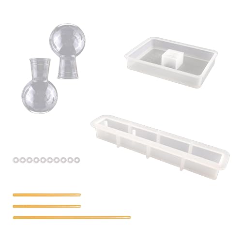 T Förmige Vase Ständer Silikonform Praktische Glühbirnenvase Metall Drehstange Für Hydroponik Schmuckzubehör Hydroponische Halteform von Xanorrg