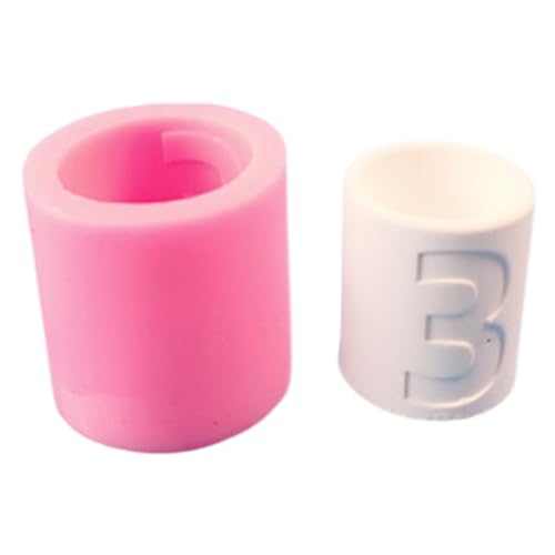 Tragbare Zahlenkerzenhalter Silikonform Dekorative Zement Kunstwerke CraftingMold Für Handwerksliebhaber Und Enthusiasten Einzigartige Zementkerzenhalter von Xanorrg