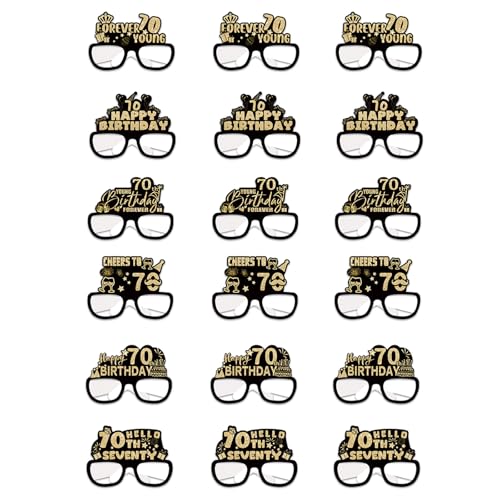 Xanorrg 18pcs Paper Eyewears Für Geburtstagsfeier Handgefertigte Brillen Stilvolle Fotokabinen Requisiten Elegante Soziale Veranstaltungsdekorationen Papierparty Dekorationen von Xanorrg