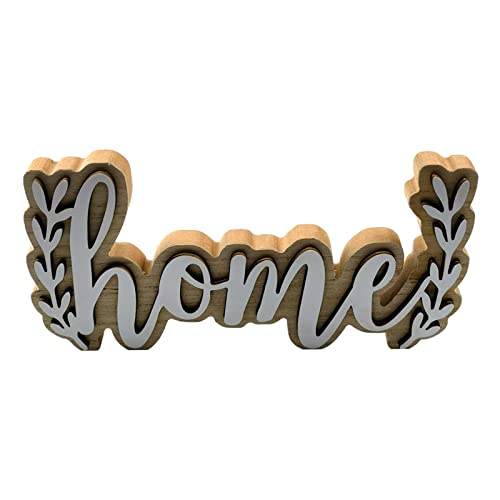 Xanorrg Holzverzierungen Retro Stil Familie Home Words Desktop Mittelstücke Zeichen Langlebiges Kunsthandwerk Ornament von Xanorrg
