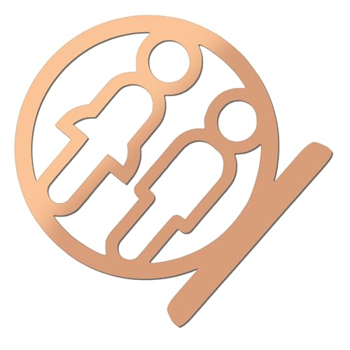 Zeitgenössische Toilettenidentifikation Identifikator Toilette Schild Badezimmer Wandmarker Waschraum Männliche Weibliche Symbol Beschilderung Geschlechtsneutrales Zeichen Zeitgenössische Toilettenidentifikation Identifikator Toilette Schild Badezimmer Wandmarker Waschraum Männliche Weibliche Symbol Beschilderung Geschlechtsneutrales Zeichen von Xanorrg