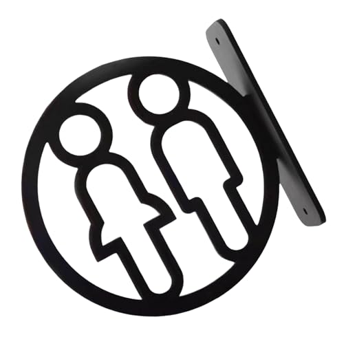 Zeitgenössische Toilettenidentifikation Identifikator Toilette Schild Badezimmer Wandmarker Waschraum Männliche Weibliche Symbol Beschilderung Geschlechtsneutrales Zeichen Zeitgenössische Toilettenidentifikation Identifikator Toilette Schild Badezimmer Wandmarker Waschraum Männliche Weibliche Symbol Beschilderung Geschlechtsneutrales Zeichen von Xanorrg