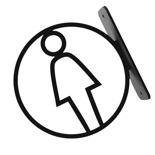 Zeitgenössische Toilettenidentifikation Identifikator Toilette Schild Badezimmer Wandmarker Waschraum Männliche Weibliche Symbol Beschilderung Geschlechtsneutrales Zeichen Zeitgenössische Toilettenidentifikation Identifikator Toilette Schild Badezimmer Wandmarker Waschraum Männliche Weibliche Symbol Beschilderung Geschlechtsneutrales Zeichen von Xanorrg
