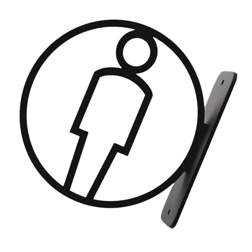 Zeitgenössische Toilettenidentifikation Identifikator Toilette Schild Badezimmer Wandmarker Waschraum Männliche Weibliche Symbol Beschilderung Geschlechtsneutrales Zeichen Zeitgenössische Toilettenidentifikation Identifikator Toilette Schild Badezimmer Wandmarker Waschraum Männliche Weibliche Symbol Beschilderung Geschlechtsneutrales Zeichen von Xanorrg