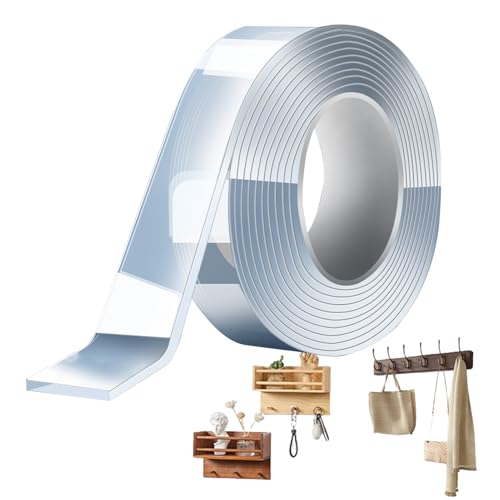 Xasbseulk Doppelseitiges Klebeband - wasserdichtes Klebeband | Nanotechnologie transparentes Sticky Roll Tape | Kleber Tack Gel Putty Kleber für Poster, Foto, Spiegel, Teppich Xasbseulk Doppelseitiges Klebeband - wasserdichtes Klebeband | Nanotechnologie transparentes Sticky Roll Tape | Kleber Tack Gel Putty Kleber für Poster, Foto, Spiegel, Teppich von Xasbseulk