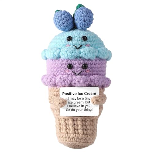 Xasbseulk Eiscreme-Plüschpuppe, 7 cm, Wollfaden, Eiscreme, Plüsch, handgefertigt, gehäkelt, Dekoration, emotionale Unterstützung, Häkelpuppe für Heimbüros Xasbseulk Eiscreme-Plüschpuppe, 7 cm, Wollfaden, Eiscreme, Plüsch, handgefertigt, gehäkelt, Dekoration, emotionale Unterstützung, Häkelpuppe für Heimbüros von Xasbseulk