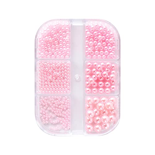 Nagel-Schmucksteine, Nagelperlen-Set, weißer Strass, halbrund, weiß-beige, Perlen, für Zuhause, DIY, Nagelkunst, Nagelkunst, Nagelkunst-Werkzeuge (C, Einheitsgröße) von Xbemkste