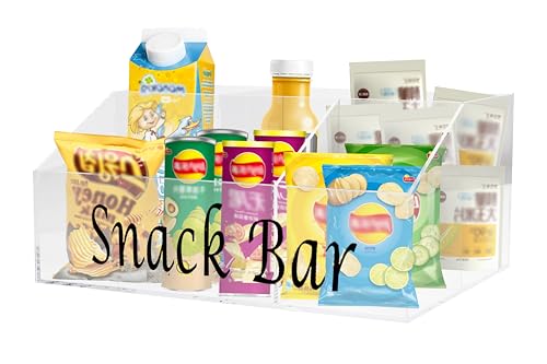 Xbopetda Snackaufbewahrung, 4 Fächer Acryl Snackbox, Trapezförmige Lebensmittelaufbewahrungsbehälter, Snackbar Organizer für Chips Candy Snacks, Snackbehälter Snackhalter für Speisekammer Organizer Xbopetda Snackaufbewahrung, 4 Fächer Acryl Snackbox, Trapezförmige Lebensmittelaufbewahrungsbehälter, Snackbar Organizer für Chips Candy Snacks, Snackbehälter Snackhalter für Speisekammer Organizer von Xbopetda