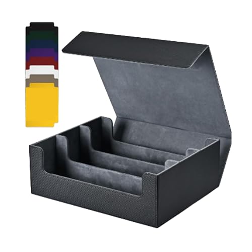 Xbsduih 1800+ PU-Kartenetui mit Magnetverschluss, Kartenbox, Kartenetui für Magnetische Spielkarten, Schwarz Xbsduih 1800+ PU-Kartenetui mit Magnetverschluss, Kartenbox, Kartenetui für Magnetische Spielkarten, Schwarz von Xbsduih