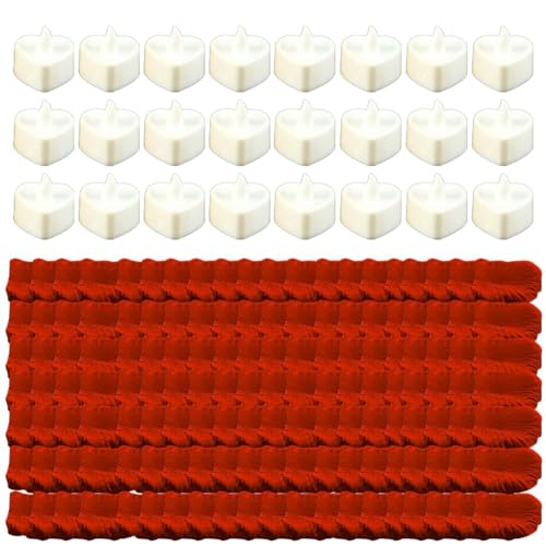 Xbsduih Romantisches Nacht-Set für Sie, 24 Stück, romantische LED-Kerzen mit 2000 Stück künstlichen Rosenblättern Set A Xbsduih Romantisches Nacht-Set für Sie, 24 Stück, romantische LED-Kerzen mit 2000 Stück künstlichen Rosenblättern Set A von Xbsduih
