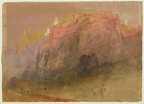 XcBAIHOUD Vintage Wandkunst Bilder Kunstdruck Wanddeko Luxembourg C Wc Gouache Und Pen von Mallord William Turner Wanddekoration Landschaft für Wanddekoration 60x90cm von XcBAIHOUD