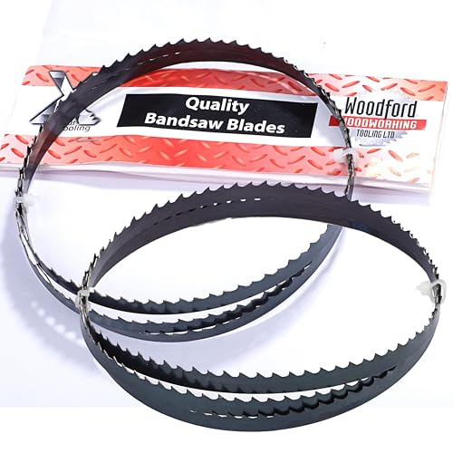 2 Stück 1425 x 6 x 0,45 x 10 und 14 ZpZ Flexback Hartholz Holz Sägeblatt Bandsägeblätter Bandsäge geeignet für Maschinen wie : Gemex, Budget, Haager, Interkrenn, Kity, Rexon, Varo uvm von Xcalibur Tooling