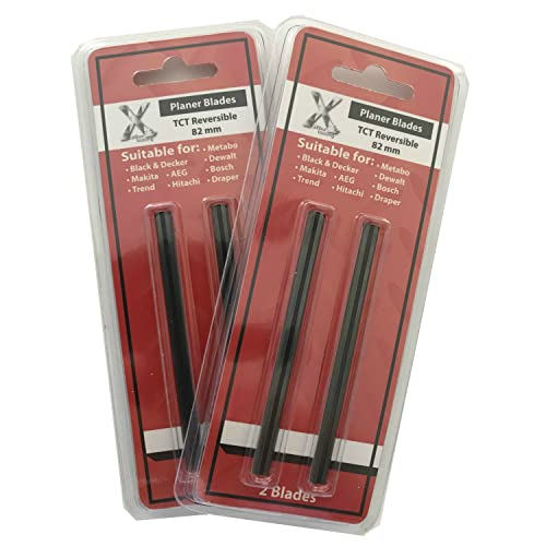 Xcalibur Tooling Hobelmesser kompatibel mit Black & Decker BD710, DN710, BD711, KW713 Pack mit 4 TCT 82mm Blades von Xcalibur Tooling
