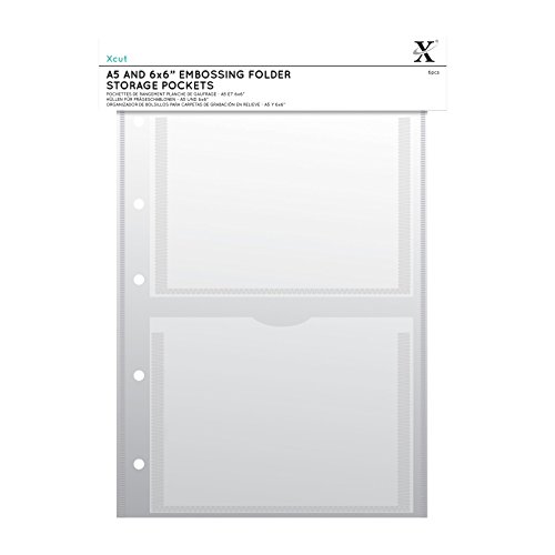 Xcut Docrafts Storage Wallets A5 Pockets 5pc Aufbewahrungsbörse, Clear, A4 von Docrafts