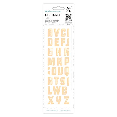 Xcut XCU 504122 Alphabet-Stanzformen, industriell, 29 Stück, Blech, gelb, 24 x 15.7 x 2 cm Xcut XCU 504122 Alphabet-Stanzformen, industriell, 29 Stück, Blech, gelb, 24 x 15.7 x 2 cm von Xcut