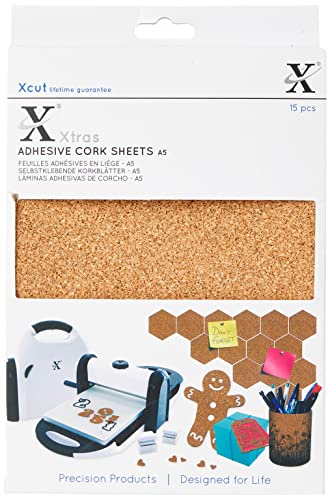 Xcut XCU174403 Xtra's Korkblätter, selbstklebend, neutral, A5, 15 Stück, 0.1 x 14.8 x 21 cm Xcut XCU174403 Xtra's Korkblätter, selbstklebend, neutral, A5, 15 Stück, 0.1 x 14.8 x 21 cm von Docrafts