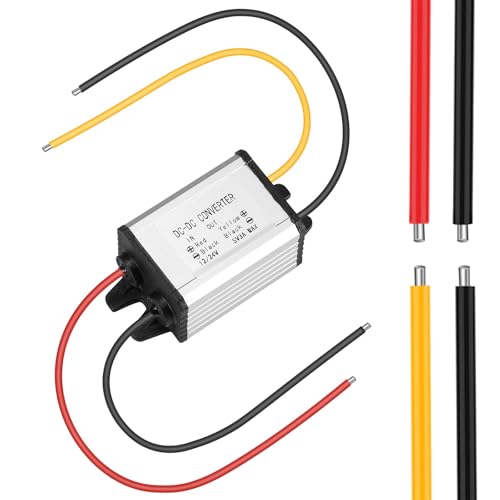 Xdingjiala DC 12 V/24 V auf 5 V 3 A Spannungswandler IP67 Wasserdicht DC 8-30 V auf 5 V 3 A 15 W MAX Abwärtswandler Buck - Wandler für Robotik, Motor, Automobilbereich, LED usw Xdingjiala DC 12 V/24 V auf 5 V 3 A Spannungswandler IP67 Wasserdicht DC 8-30 V auf 5 V 3 A 15 W MAX Abwärtswandler Buck - Wandler für Robotik, Motor, Automobilbereich, LED usw von Xdingjiala