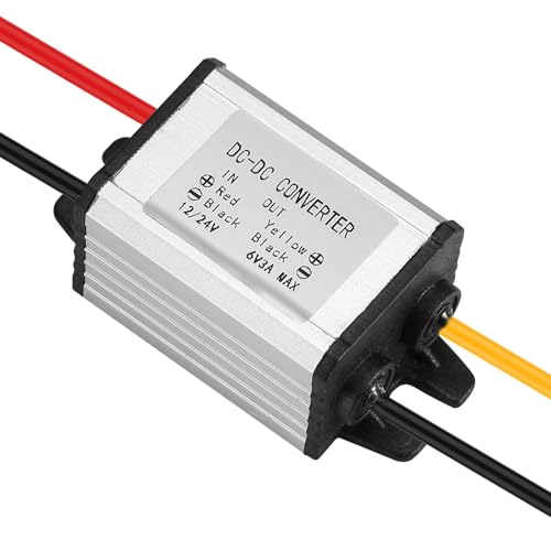 Xdingjiala DC-Wandler Modul 12 V/24 V auf 6 V Spannungswandler IP67 Wasserdicht DC 8-30 V auf 6 V 3 A 18W MAX Buck Converter - für Robotik, Motoren, Automotive, LEDs und mehr Xdingjiala DC-Wandler Modul 12 V/24 V auf 6 V Spannungswandler IP67 Wasserdicht DC 8-30 V auf 6 V 3 A 18W MAX Buck Converter - für Robotik, Motoren, Automotive, LEDs und mehr von Xdingjiala