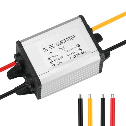 Xdingjiala DC 12 V auf 7,5 V Buck Wandler 24V auf 7,5V Step - down Konverter DC 10-30 V 3 A 22,5 W Abwärtswandler Spannungswandler für Auto, Fahrzeug, Motor, LED Xdingjiala DC 12 V auf 7,5 V Buck Wandler 24V auf 7,5V Step - down Konverter DC 10-30 V 3 A 22,5 W Abwärtswandler Spannungswandler für Auto, Fahrzeug, Motor, LED von Xdingjiala