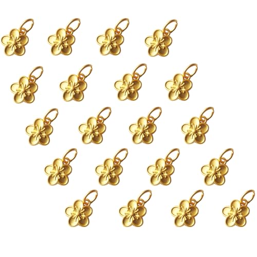 Xeahung 20 Stück doppelseitige Blumen-Charms für Schmuckherstellung, Goldblumen-Anhänger für Armband, Halskette, Ohrringe, Schlüsselanhänger, Basteln, Basteln, Weihnachten, Geburtstag, Geschenke (Gold Xeahung 20 Stück doppelseitige Blumen-Charms für Schmuckherstellung, Goldblumen-Anhänger für Armband, Halskette, Ohrringe, Schlüsselanhänger, Basteln, Basteln, Weihnachten, Geburtstag, Geschenke (Gold von Xeahung