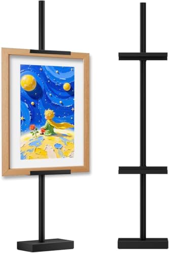 Xeigua Bilderständer für Display, Staffelei-Ständer für Schilder- und Bilderständer, verstellbarer Tischrahmenhalter für bis zu 73,7 cm hohe Rahmen, Metallständer für Kunstwerk-Leinwand in Häusern Xeigua Bilderständer für Display, Staffelei-Ständer für Schilder- und Bilderständer, verstellbarer Tischrahmenhalter für bis zu 73,7 cm hohe Rahmen, Metallständer für Kunstwerk-Leinwand in Häusern von Xeigua