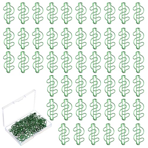 50 Stück grüne Metall-Büroklammern, Edelstahl, 4,4 x 2,2 cm, niedliche Bücher, Büroklammern, Metall-Lesezeichen für Zuhause, Büro, Schule, Ordnung, Hochzeit, Party, Dekoration, Geschenk, Lesezeichen 50 Stück grüne Metall-Büroklammern, Edelstahl, 4,4 x 2,2 cm, niedliche Bücher, Büroklammern, Metall-Lesezeichen für Zuhause, Büro, Schule, Ordnung, Hochzeit, Party, Dekoration, Geschenk, Lesezeichen von Xelsluthe