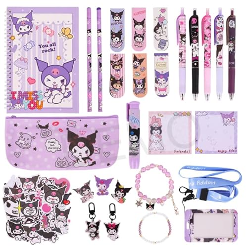 Xencca Niedliches Schulbedarf-Set, Kawaii-Schreibwaren-Geschenk-Set, inklusive Armbänder, Federmäppchen, Notizbuch, Kugelschreiber, Radiergummi, Ausweishalter, Lesezeichen, Aufkleber für Kinder Xencca Niedliches Schulbedarf-Set, Kawaii-Schreibwaren-Geschenk-Set, inklusive Armbänder, Federmäppchen, Notizbuch, Kugelschreiber, Radiergummi, Ausweishalter, Lesezeichen, Aufkleber für Kinder von Xencca